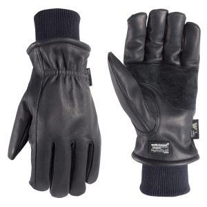 Men's Black HydraHyde® Leather Winter Work Gloves