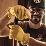 Men's Deerskin Leather Shirred Wrist Gloves | Wells Lamont