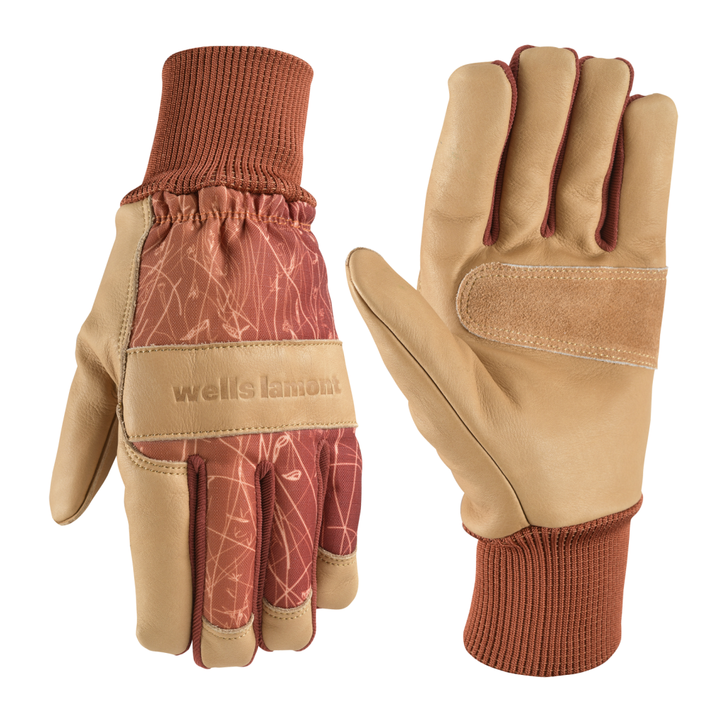 Women's Cowhide Leather Hybrid Knit Wrist Gloves | Wells Lamont