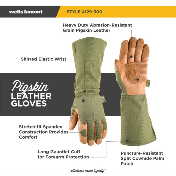 Women's Rosetender® Grain Leather Gauntlet Cuff - Image 3