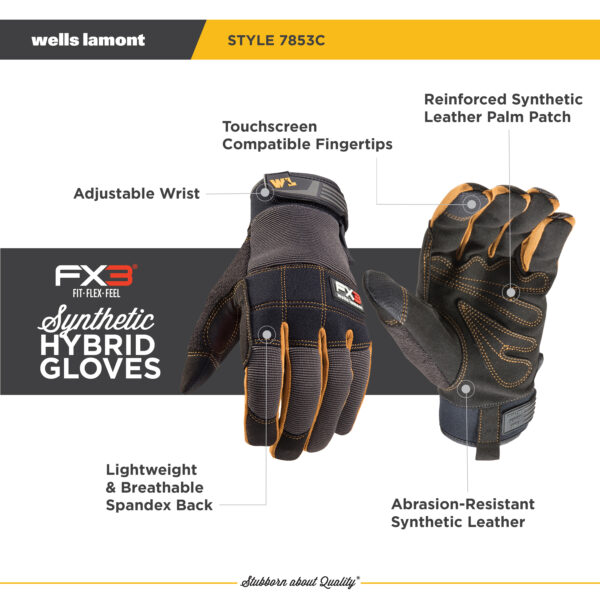 Men's FX3® Synthetic Leather Adjustable Wrist - Image 3