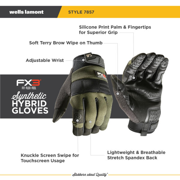 Men's FX3® Synthetic Leather Adjustable Wrist - Image 3