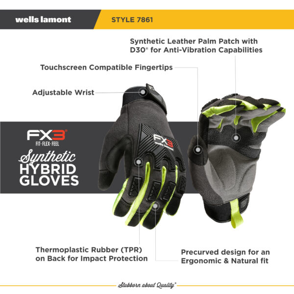Men's FX3® Synthetic Leather Adjustable Wrist - Image 3