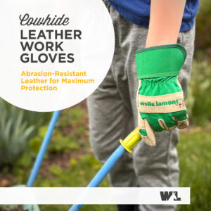 Youth Cowhide Leather Palm with Safety Cuff
