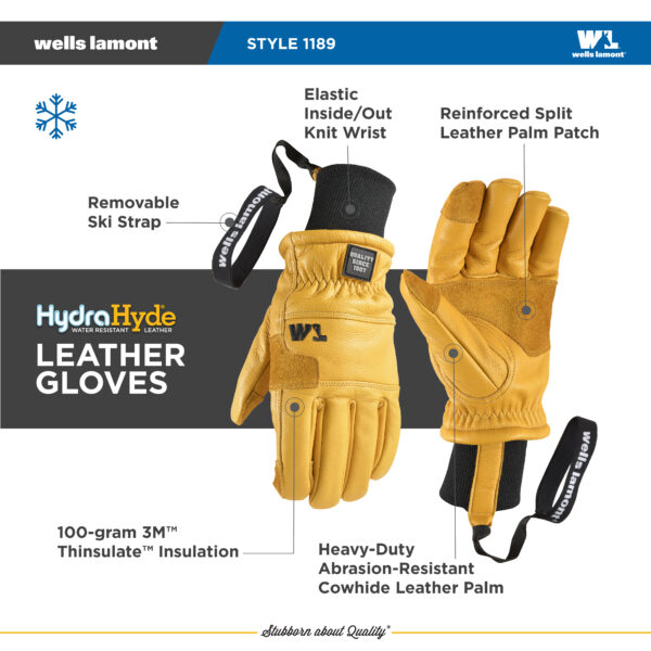 HydraHyde® Insulated Knit Wrist with Ski Strap - Image 3
