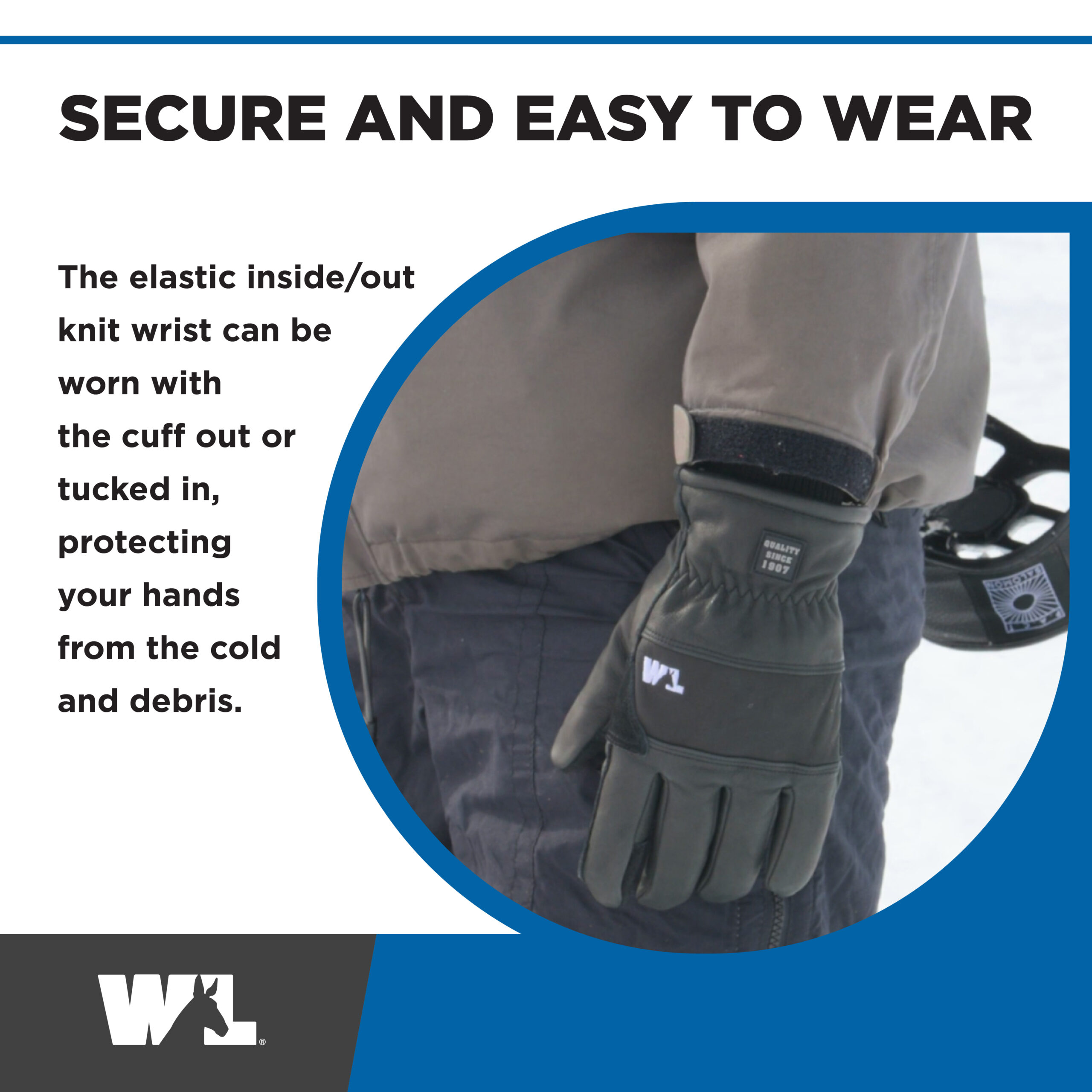 Winter in Montreal [ボディ] & アレンジアウトフィット Men's FX3® Synthetic Leather Adjustable Wrist | Wells Lamont