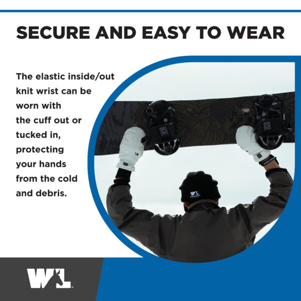 HydraHyde® Insulated Knit Wrist Mitten with Ski Strap | Wells Lamont
