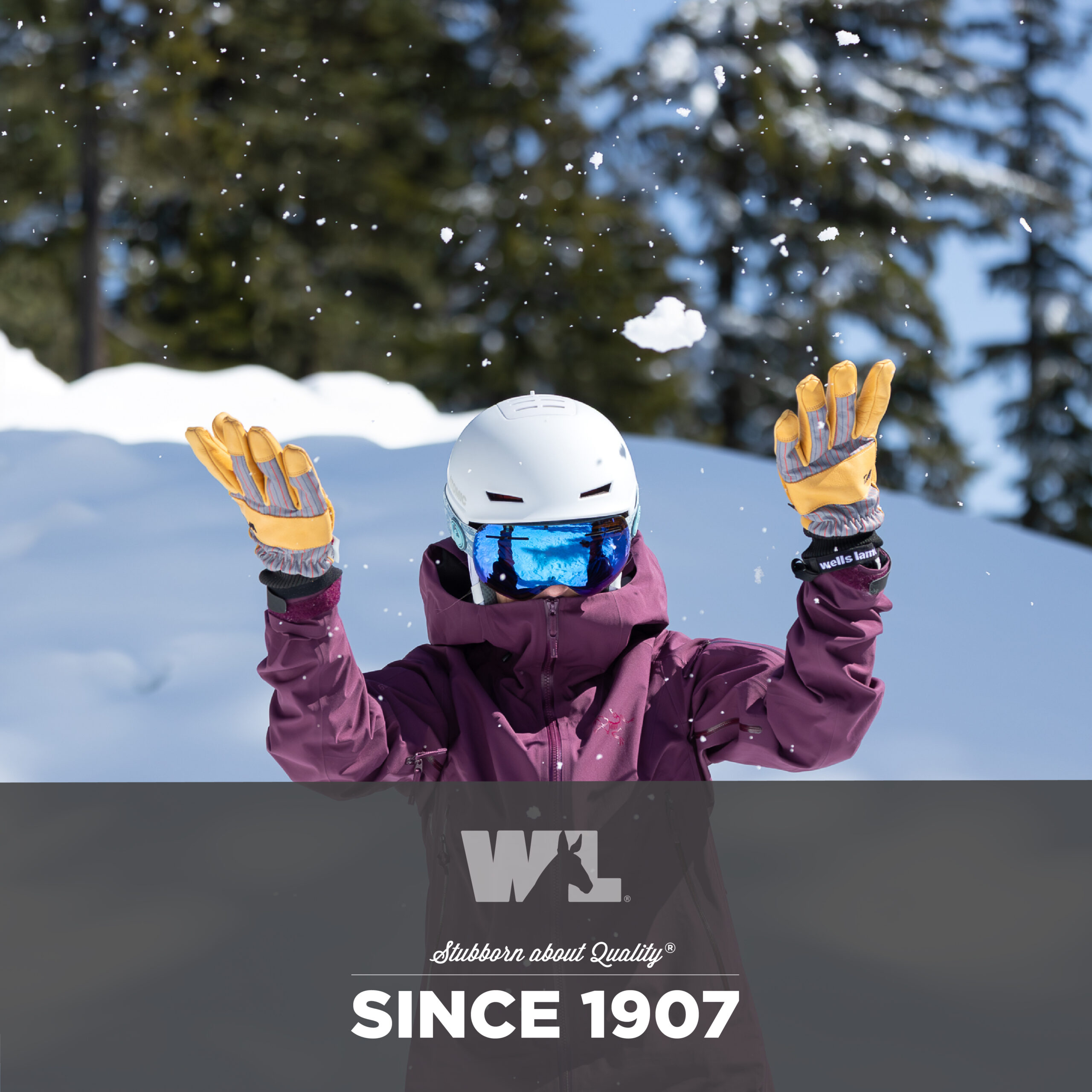 HydraHyde® Insulated Knit Wrist Mitten with Ski Strap - Image 7