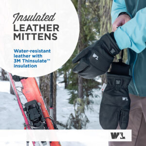 HydraHyde® Insulated Knit Wrist Mitten with Ski Strap