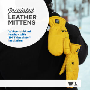 HydraHyde® Insulated Knit Wrist Mitten with Ski Strap